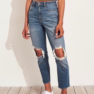 high rise mom jeans